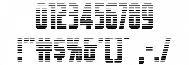 Captain Canaveral Gradient Font OTHER CHARS