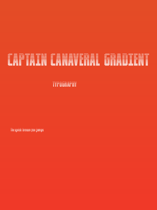 Captain Canaveral Gradient Poster