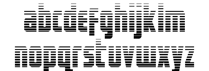 Captain Canaveral Gradient Font LOWERCASE