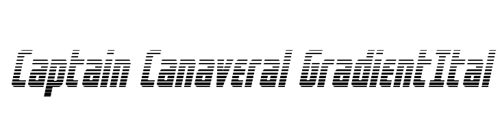 Captain Canaveral GradientItal  Descarca Fonturi Gratis