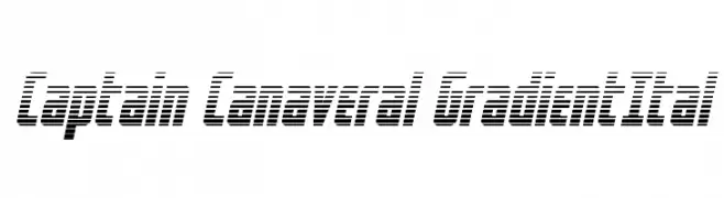 Captain Canaveral GradientItal  baixar fontes gratis