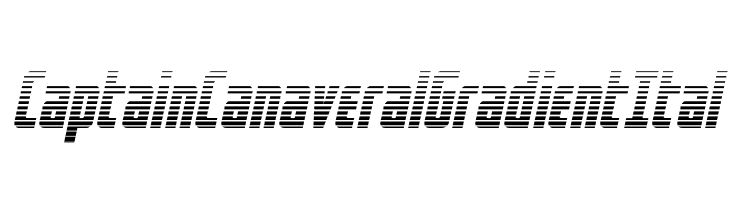 Captain Canaveral GradientItal  Скачать бесплатные шрифты