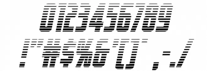 Captain Canaveral GradientItal Font OTHER CHARS