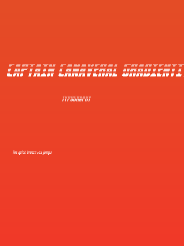 Captain Canaveral GradientItal Poster
