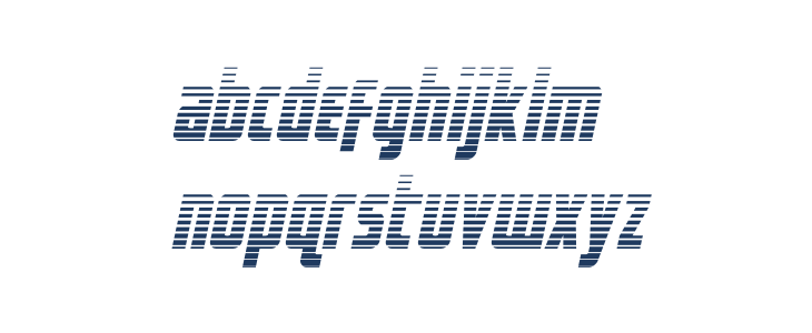 Captain Canaveral GradientItal Lowercase