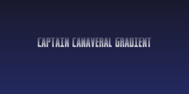 Captain Canaveral Gradient Social Header