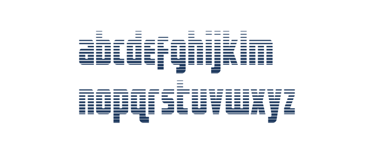 Captain Canaveral Gradient Lowercase