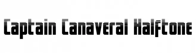 Captain Canaveral Halftone  baixar fontes gratis