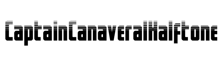 Captain Canaveral Halftone  font caratteri gratis