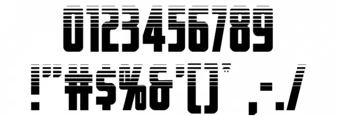 Captain Canaveral Halftone Font OTHER CHARS