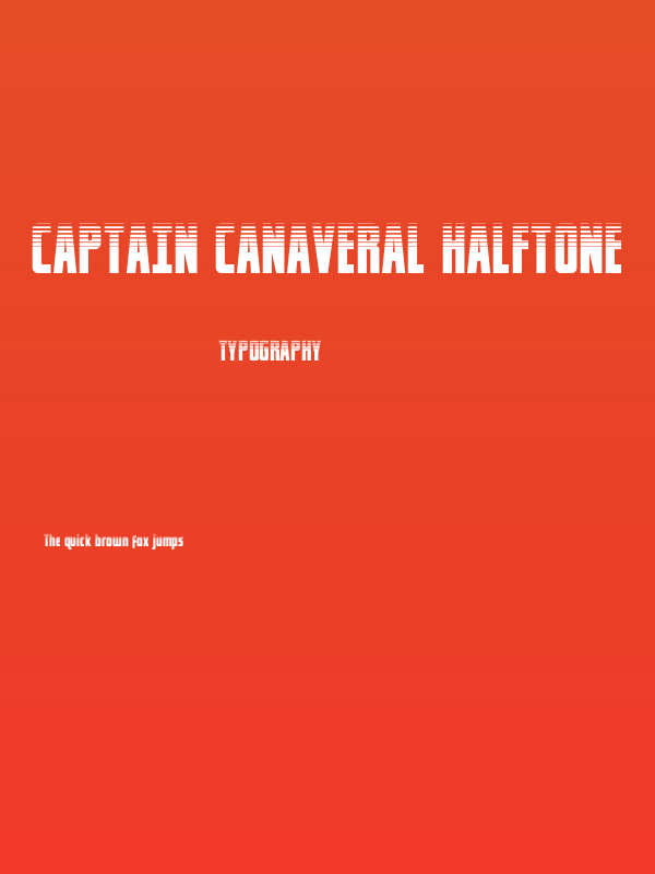 Captain Canaveral Halftone Poster