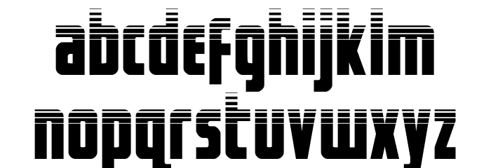 Captain Canaveral Halftone Font LOWERCASE