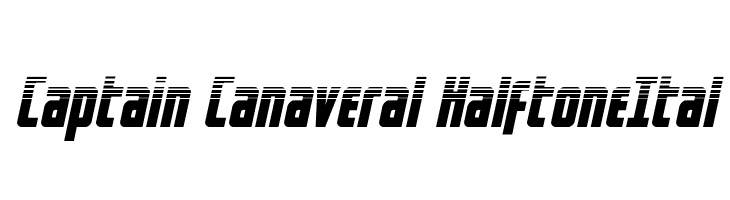 Captain Canaveral HalftoneItal  フリーフォントのダウンロード