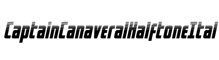 Captain Canaveral HalftoneItal  नि: शुल्क फ़ॉन्ट्स डाउनलोड