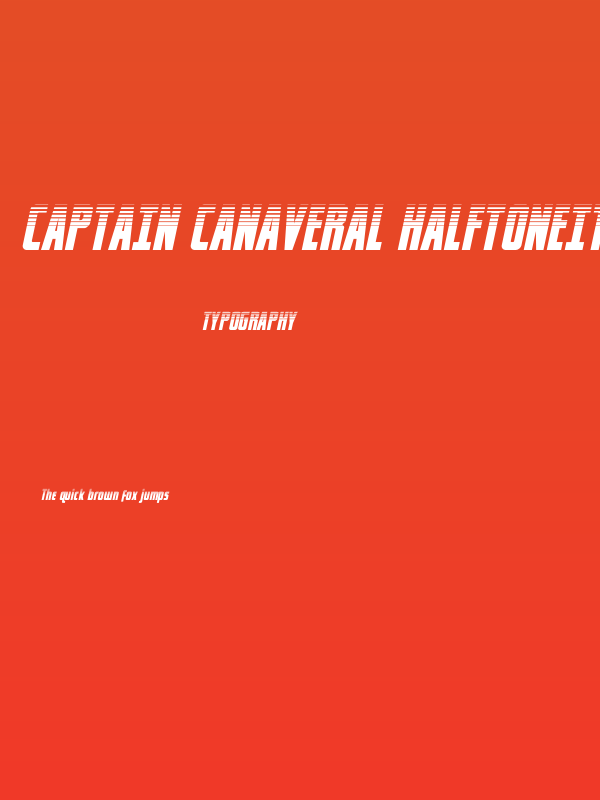 Captain Canaveral HalftoneItal Poster