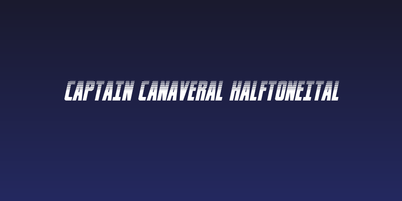 Captain Canaveral HalftoneItal Social Header
