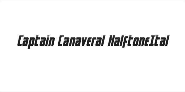 Captain Canaveral HalftoneItal Logo