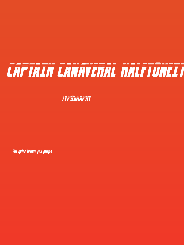 Captain Canaveral HalftoneItal Poster