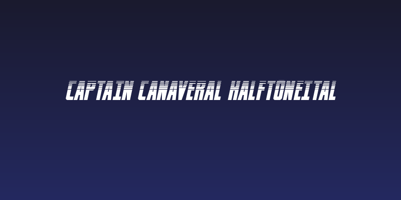 Captain Canaveral HalftoneItal Social Header