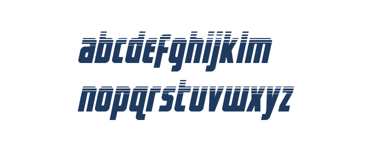 Captain Canaveral HalftoneItal Lowercase