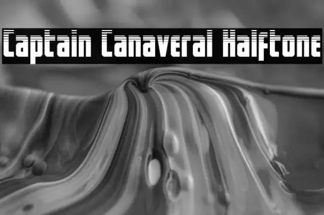 Captain Canaveral Halftone Font examples