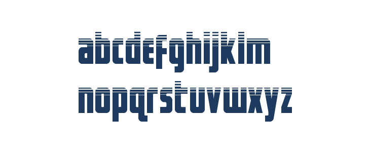 Captain Canaveral Halftone Lowercase