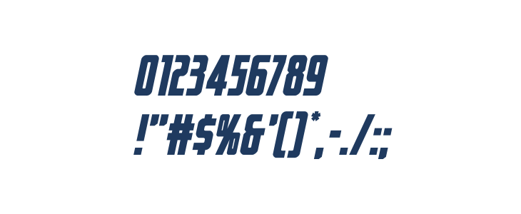 Captain Canaveral Italic Other Characters