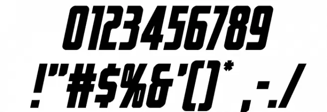 Captain Canaveral Italic Font OTHER CHARS