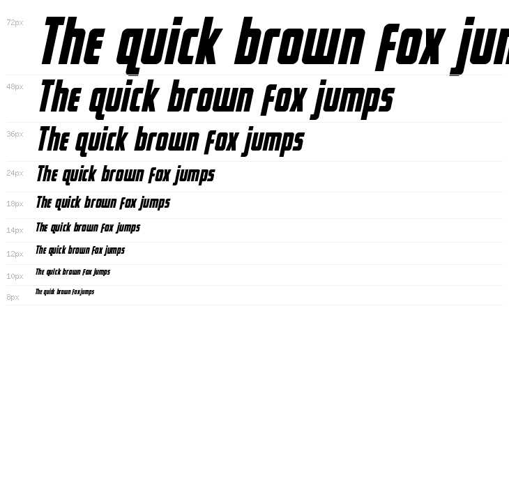 Captain Canaveral Italic Waterfall