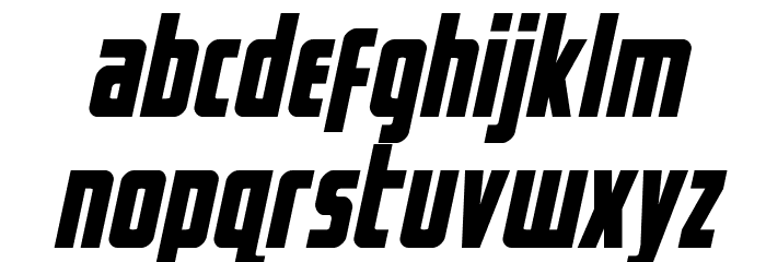 Captain Canaveral Italic Font LOWERCASE