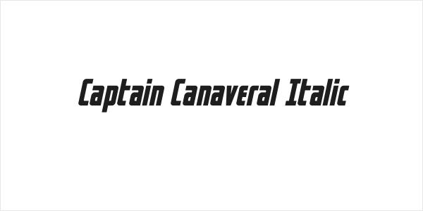 Captain Canaveral Italic Logo