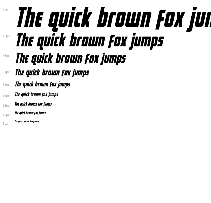 Captain Canaveral Italic Waterfall