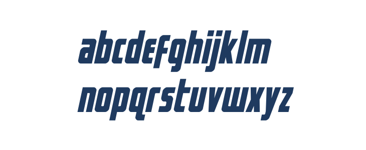 Captain Canaveral Italic Lowercase