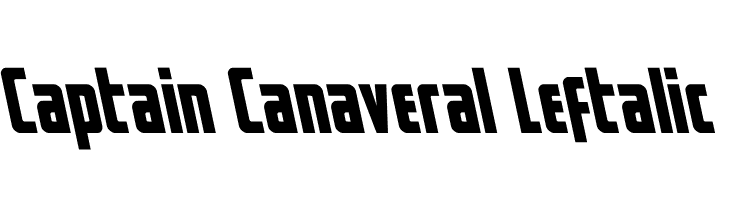 Captain Canaveral Leftalic  les polices de caractères gratuit tlcharger