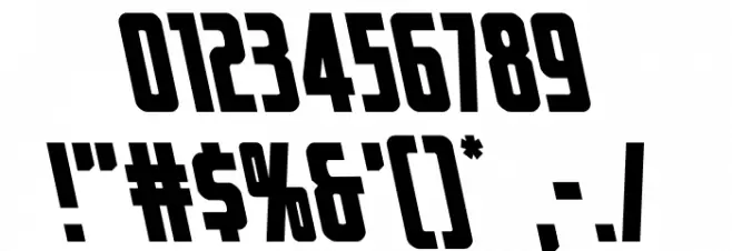 Captain Canaveral Leftalic Font OTHER CHARS