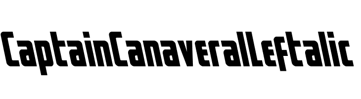 Captain Canaveral Leftalic  Frei Schriftart Herunterladen