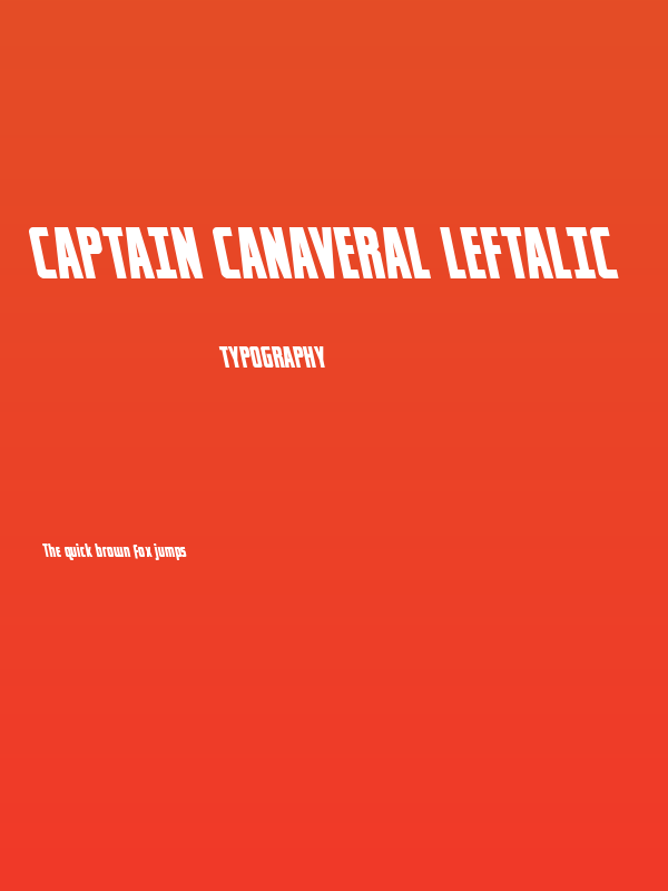 Captain Canaveral Leftalic Poster