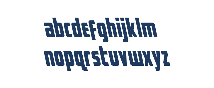 Captain Canaveral Leftalic Lowercase