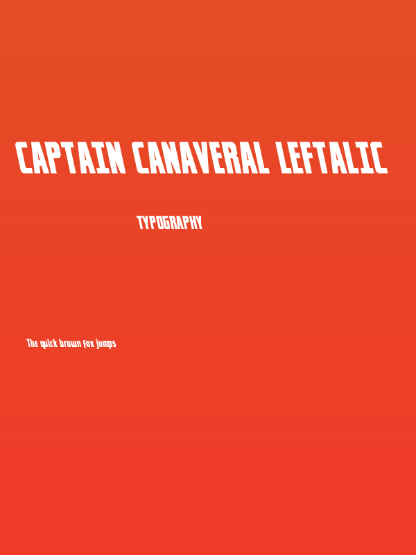 Captain Canaveral Leftalic Poster