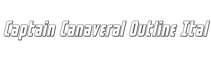 Captain Canaveral Outline Ital  baixar fontes gratis