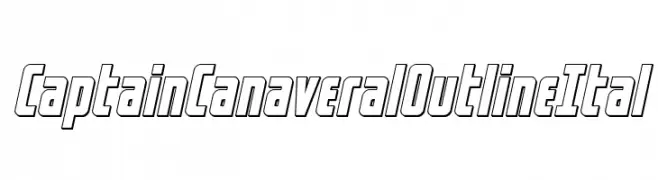 Captain Canaveral Outline Ital  Fuentes Gratis Descargar