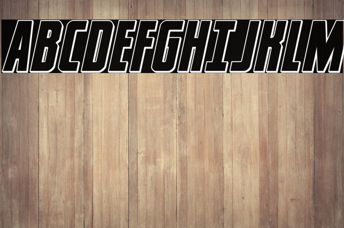 Captain Canaveral Outline Ital Example 3