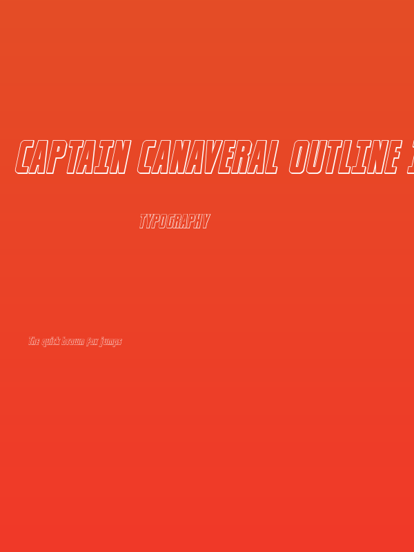 Captain Canaveral Outline Ital Poster