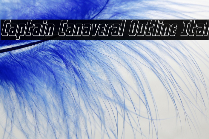 Captain Canaveral Outline Ital Example 1