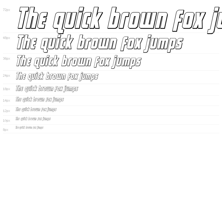 Captain Canaveral Outline Ital Waterfall