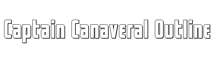 Captain Canaveral Outline  免费字体下载