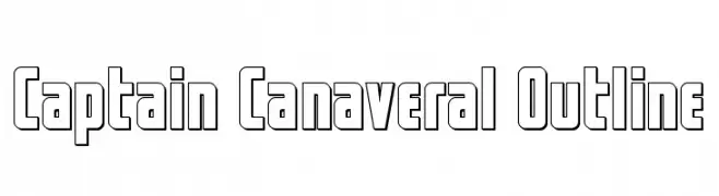 Captain Canaveral Outline  Frei Schriftart Herunterladen