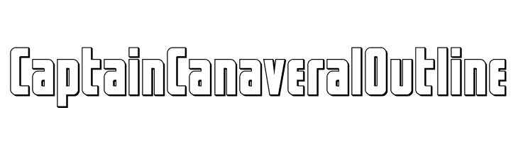 Captain Canaveral Outline  Скачать бесплатные шрифты
