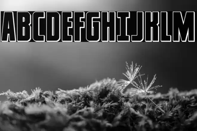 Captain Canaveral Outline Font examples