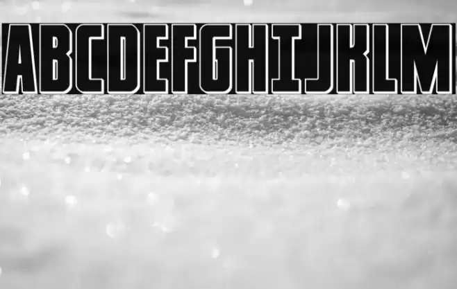 Captain Canaveral Outline Font examples